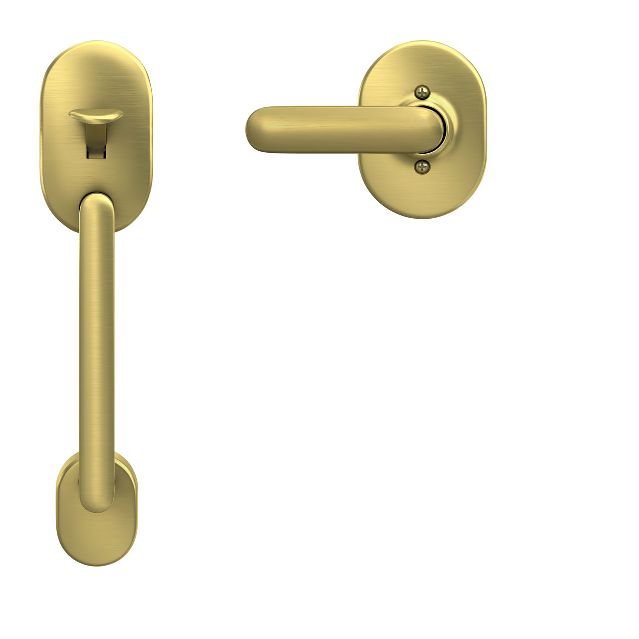 Front Entry Handle and Davlin Lever with Remsen Trim