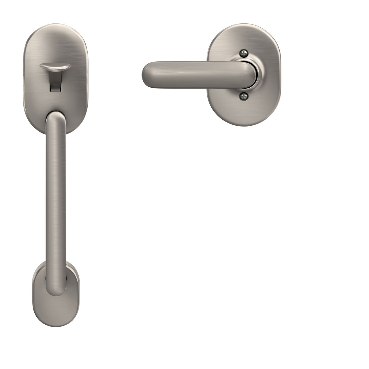 Front Entry Handle and Davlin Lever with Remsen Trim