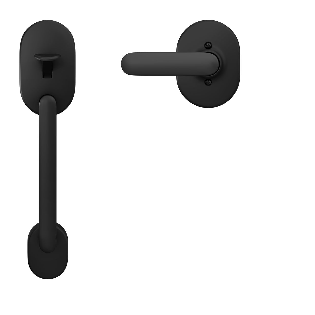 Front Entry Handle and Davlin Lever with Remsen Trim
