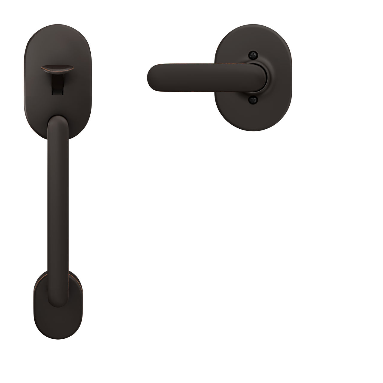 Front Entry Handle and Davlin Lever with Remsen Trim