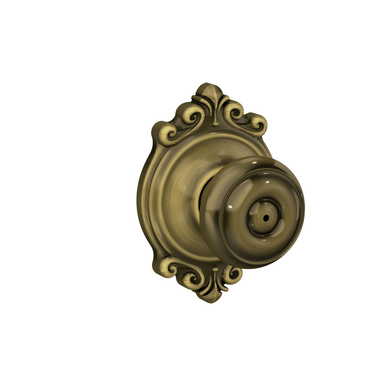 Georgian Knob Bed & Bath Lock