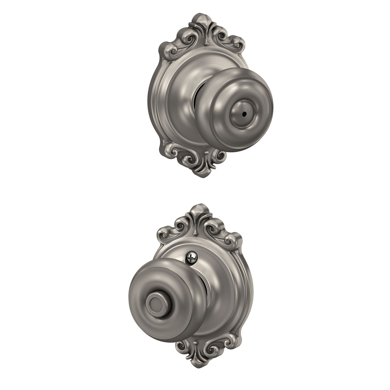 Georgian Knob Bed & Bath Lock