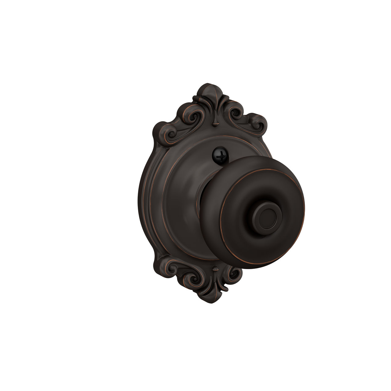 Georgian Knob Bed & Bath Lock