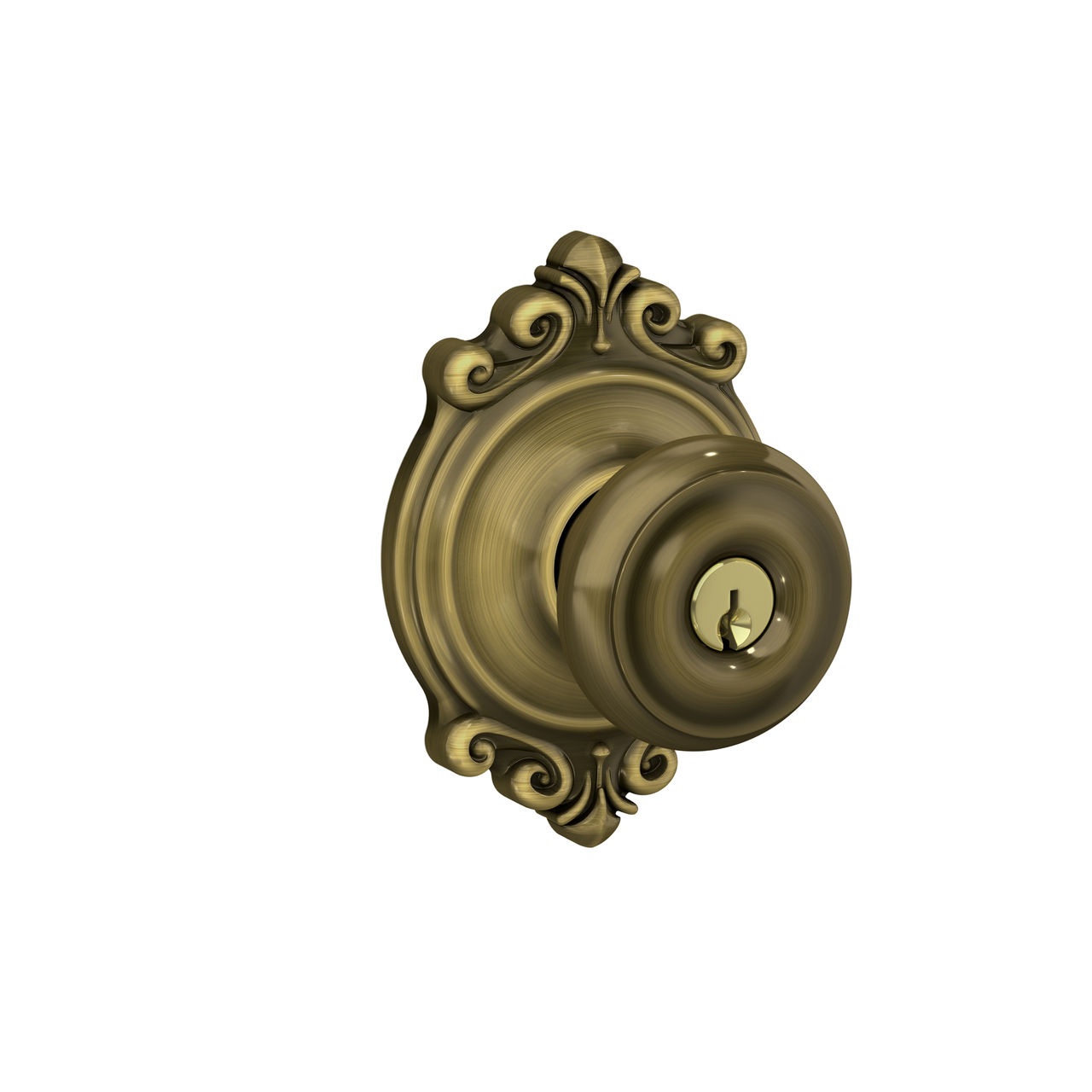 Georgian Knob Keyed Entry Lock