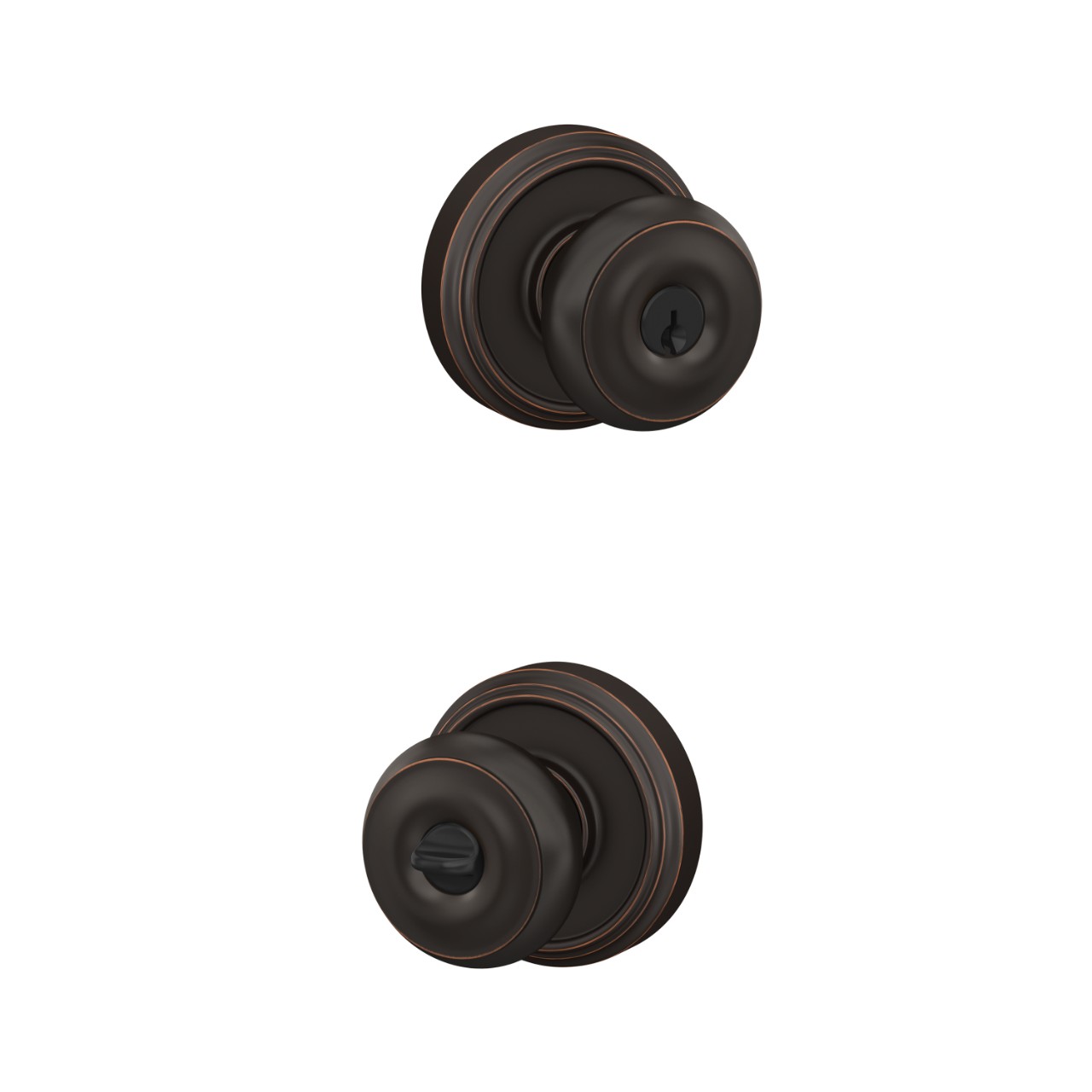 Georgian Knob Keyed Entry Lock