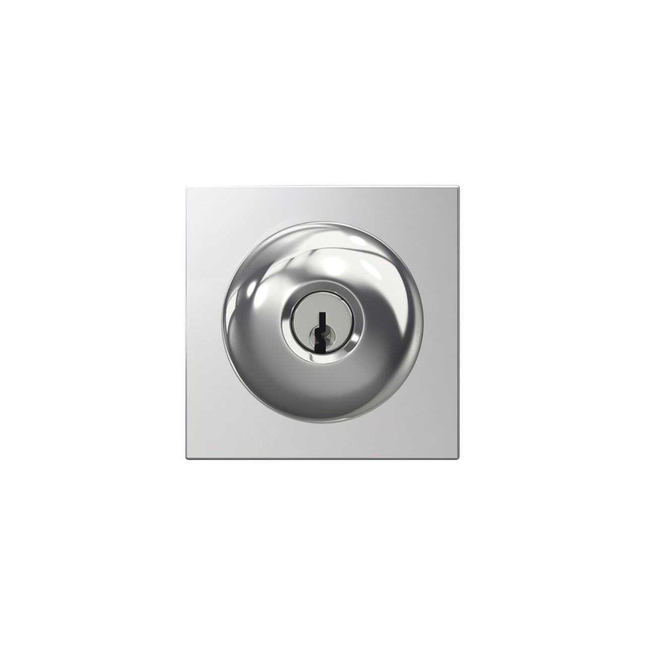 Plymouth Knob with Collins Trim Keyed Entry Lock