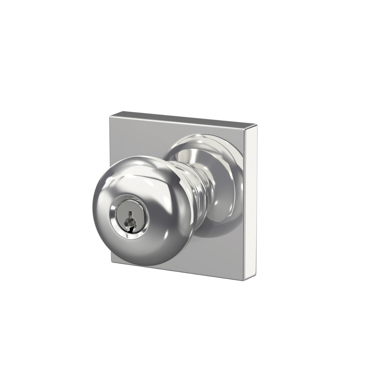 Plymouth Knob with Collins Trim Keyed Entry Lock