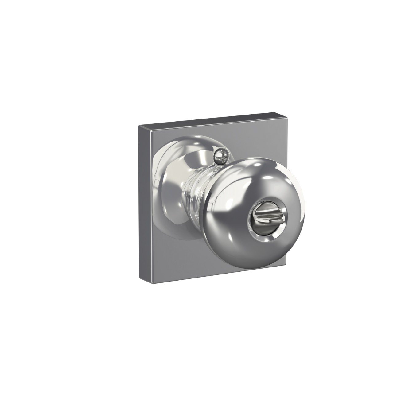 Plymouth Knob with Collins Trim Keyed Entry Lock