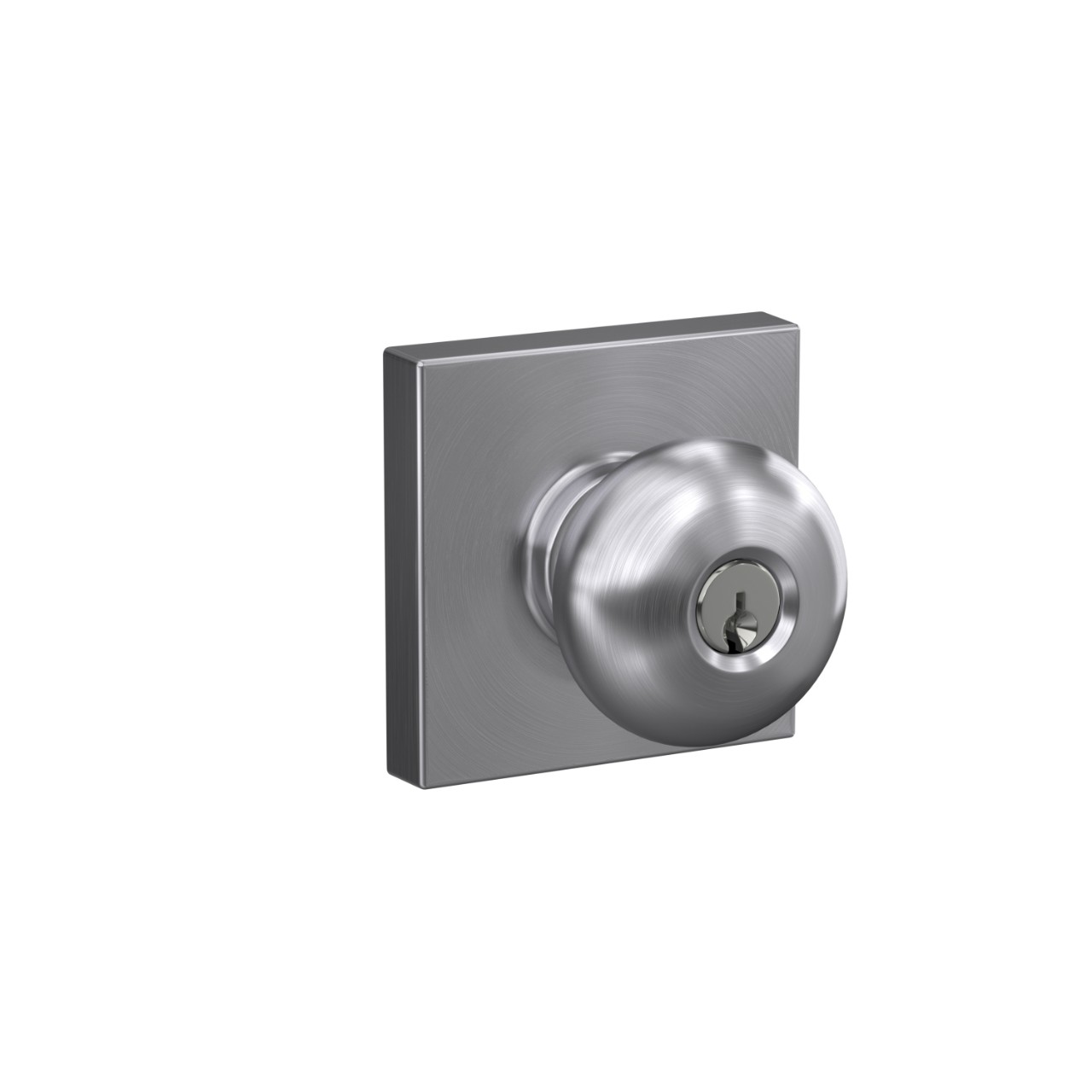 Plymouth Knob with Collins Trim Keyed Entry Lock
