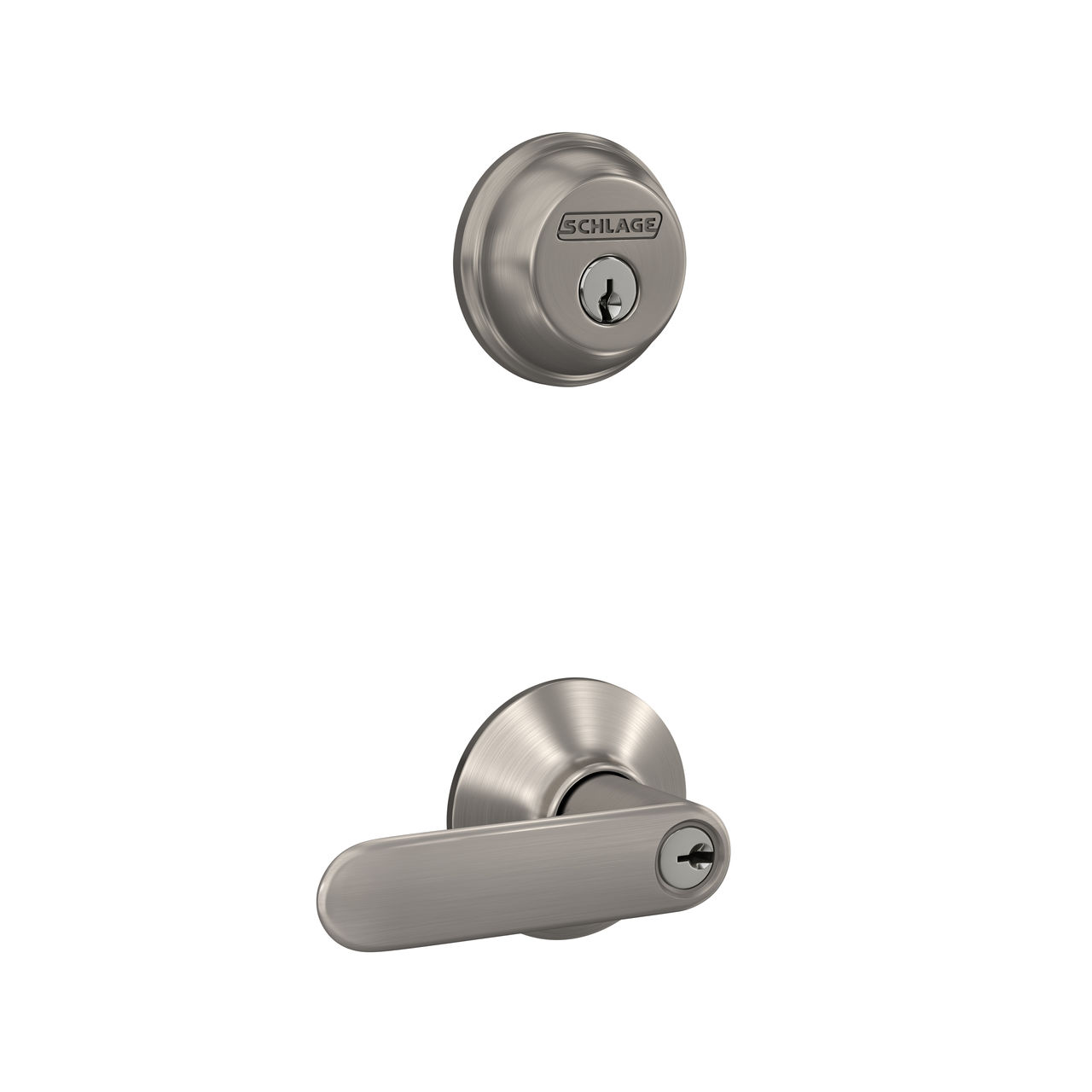 Single Cylinder Deadbolt and Davlin Lever Keyed Entry Lock