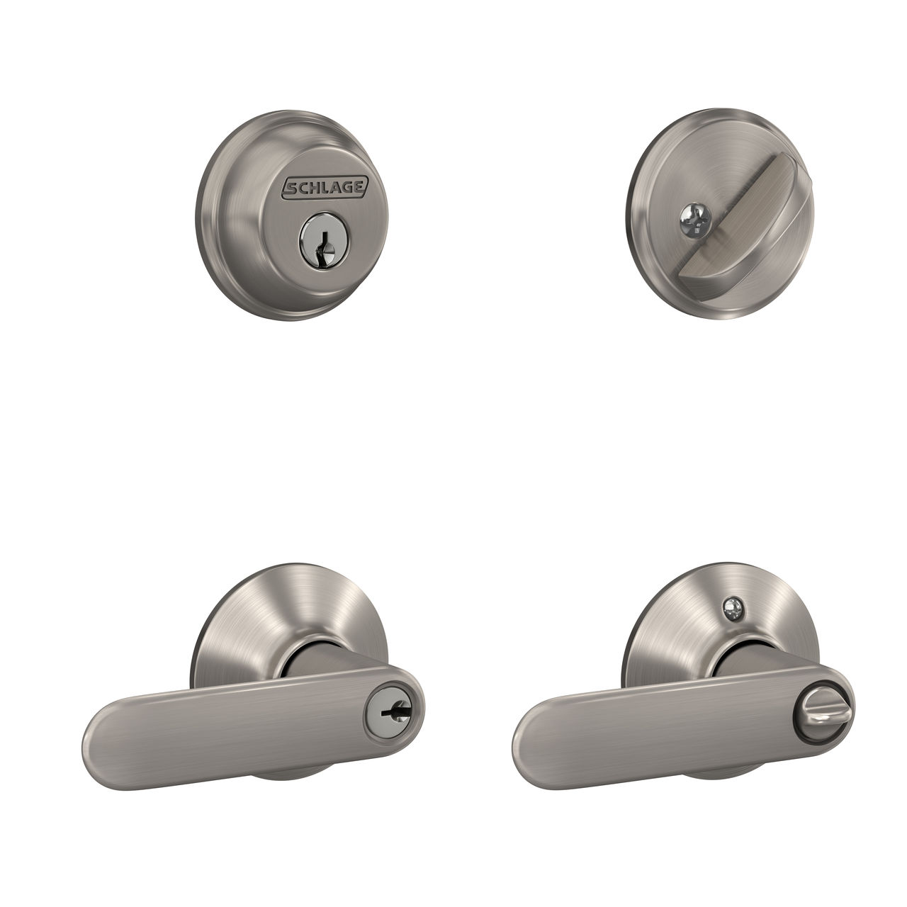 Single Cylinder Deadbolt and Davlin Lever Keyed Entry Lock