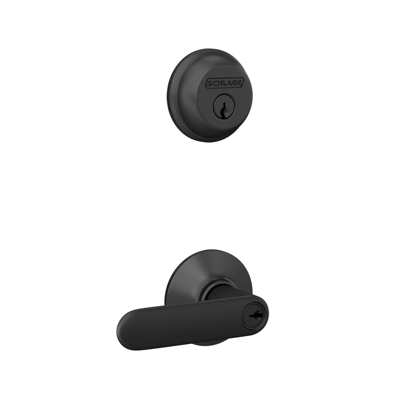 Single Cylinder Deadbolt and Davlin Lever Keyed Entry Lock