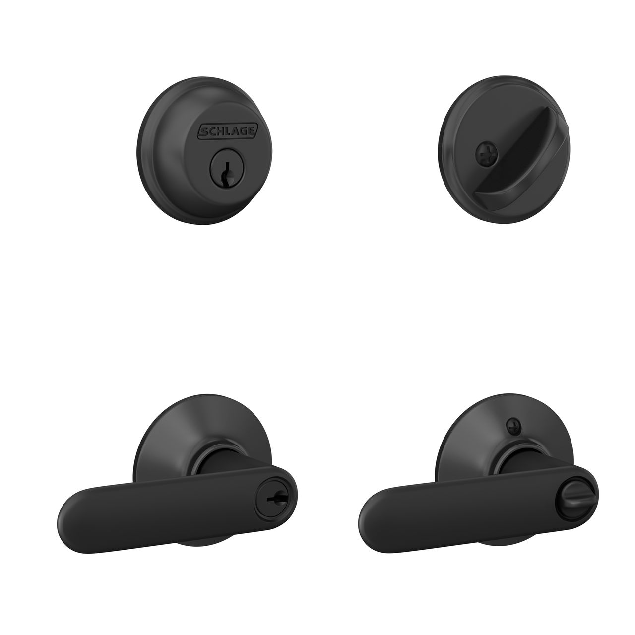 Single Cylinder Deadbolt and Davlin Lever Keyed Entry Lock