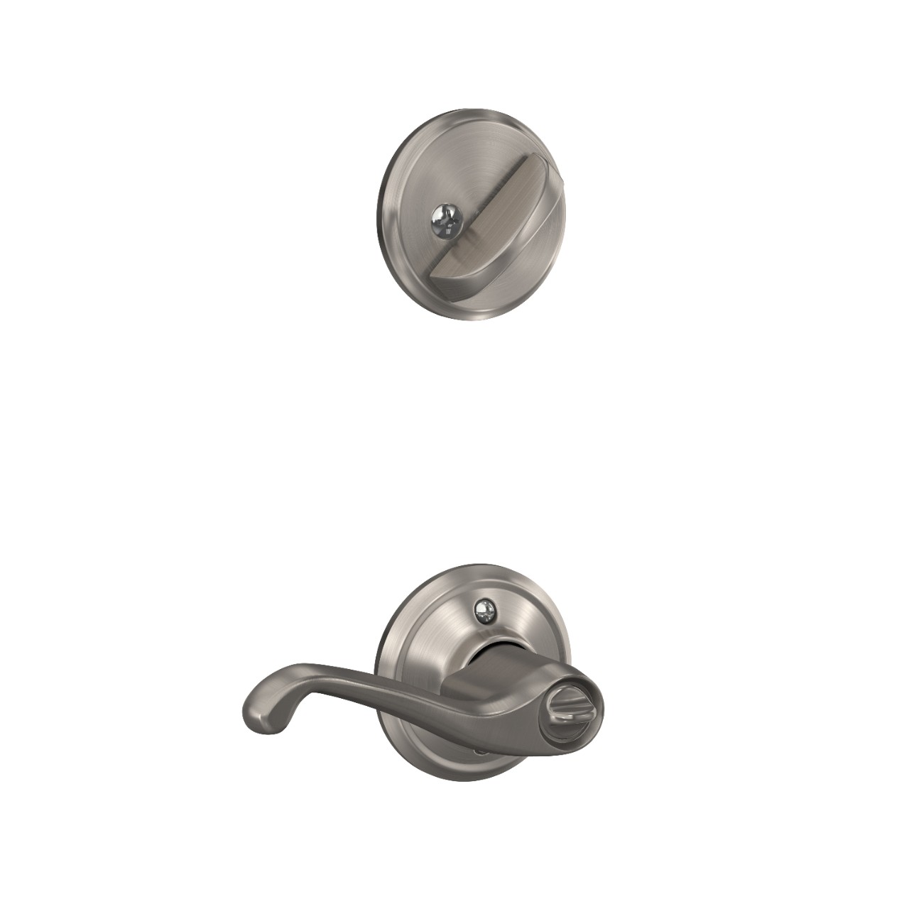 Single Cylinder Deadbolt and Flair Lever Keyed Entry Lock