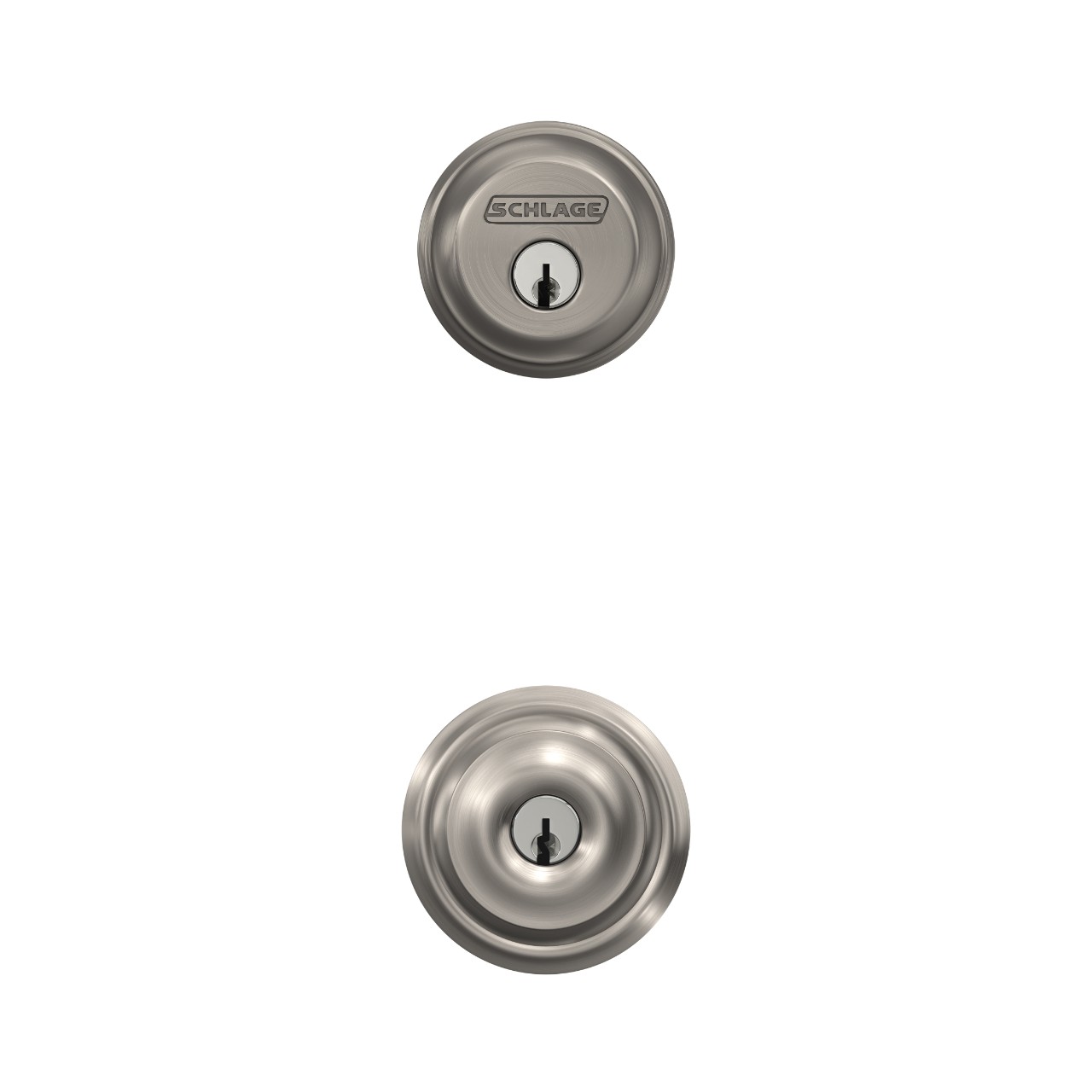 Single Cylinder Deadbolt and Georgian Knob Keyed Entry Lock