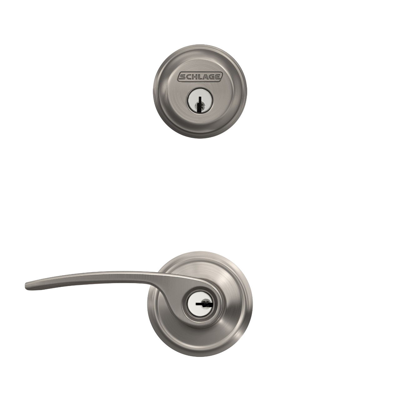 Single Cylinder Deadbolt and Merano Lever Keyed Entry Lock