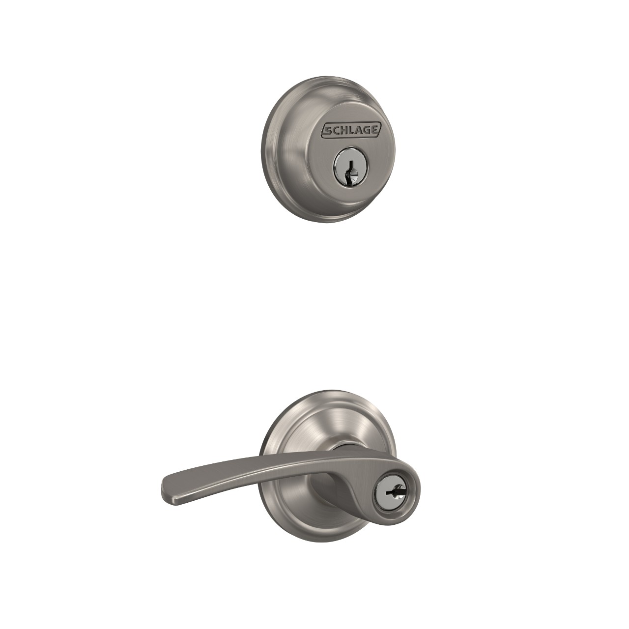 Single Cylinder Deadbolt and Merano Lever Keyed Entry Lock