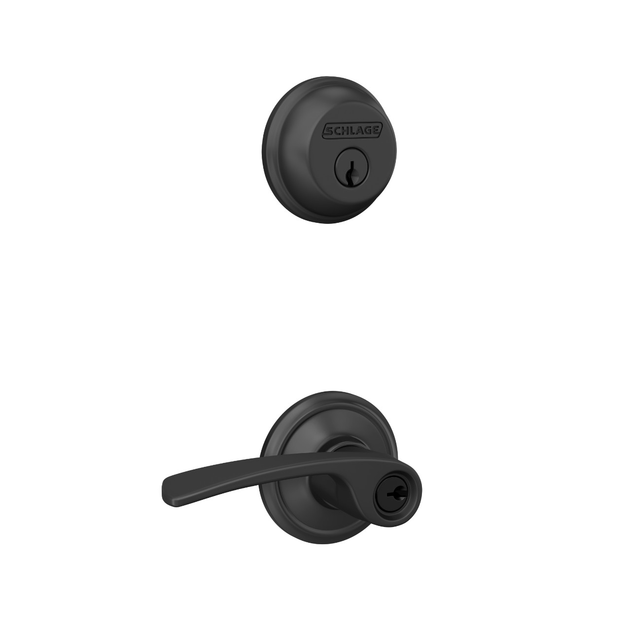 Single Cylinder Deadbolt and Merano Lever Keyed Entry Lock