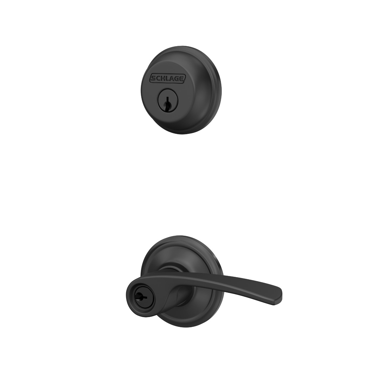 Single Cylinder Deadbolt and Merano Lever Keyed Entry Lock