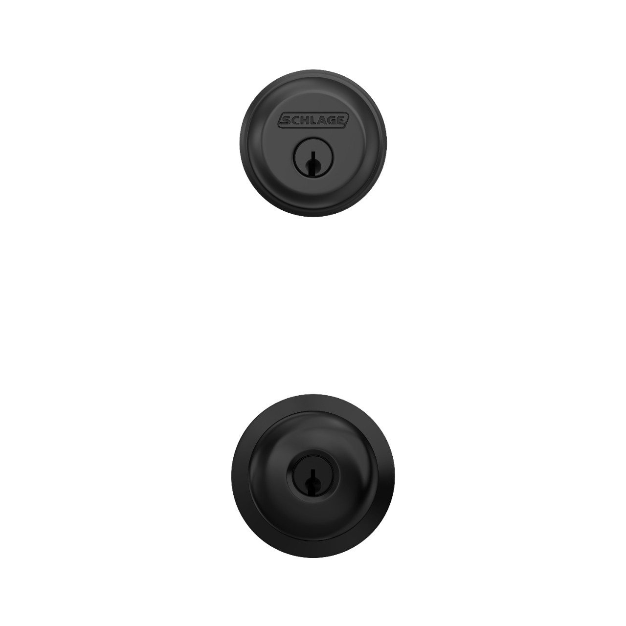 Single Cylinder Deadbolt and Plymouth Knob Keyed Entry Lock