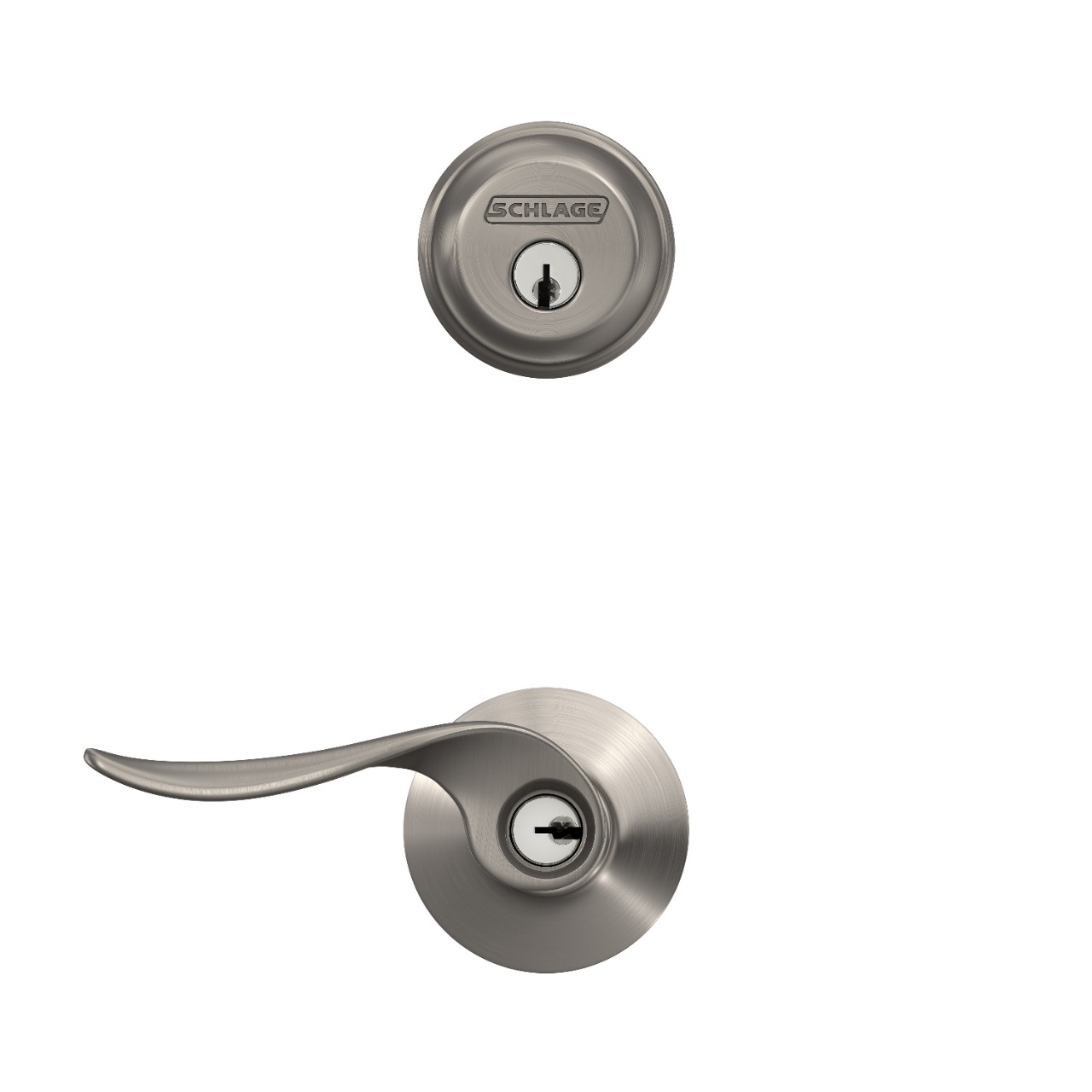 Single Cylinder Deadbolt and Sacramento Lever Keyed Entry Lock