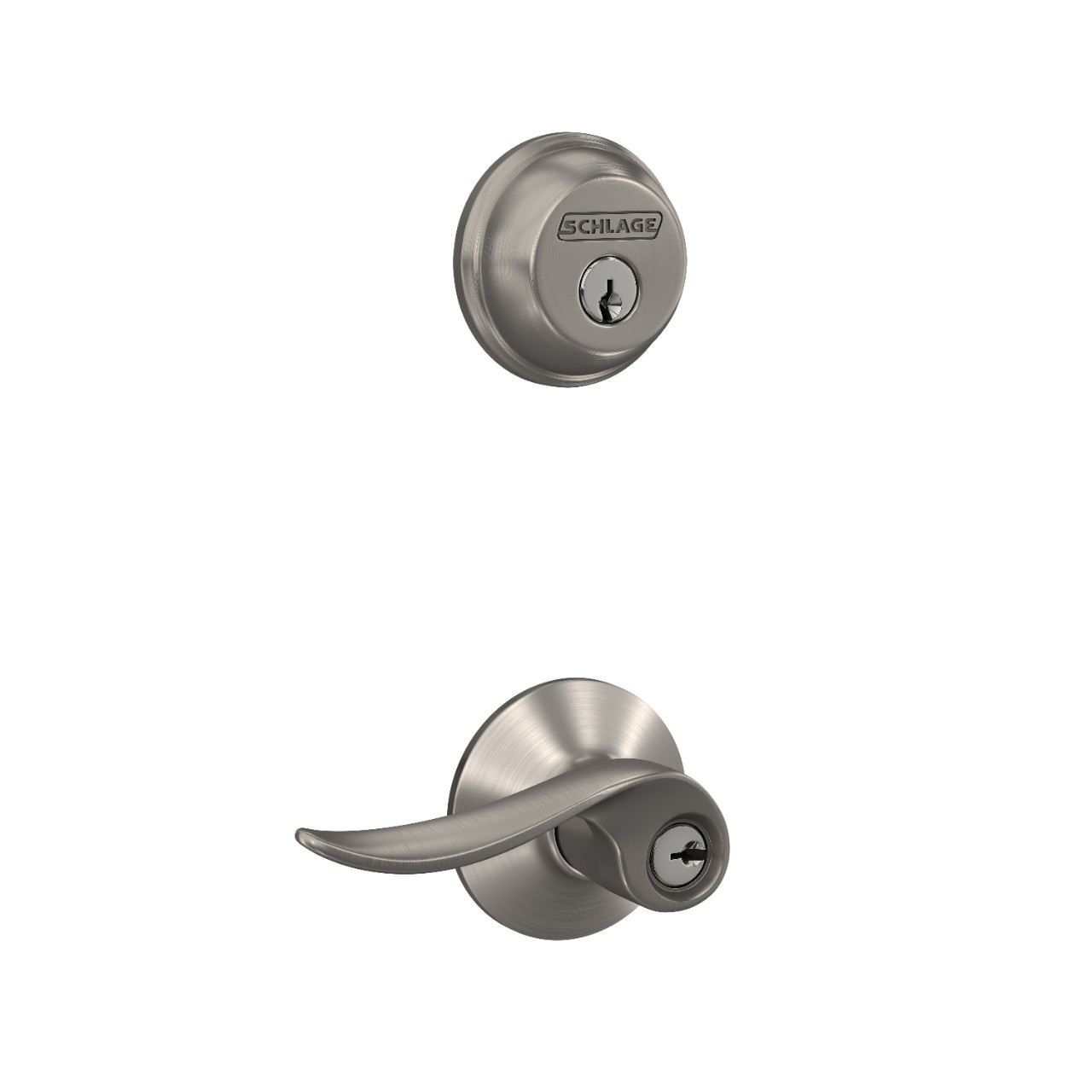 Single Cylinder Deadbolt and Sacramento Lever Keyed Entry Lock