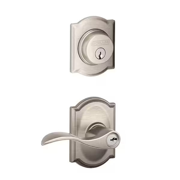 Image for Single Cylinder Deadbolt and Accent Keyed Entry Lever