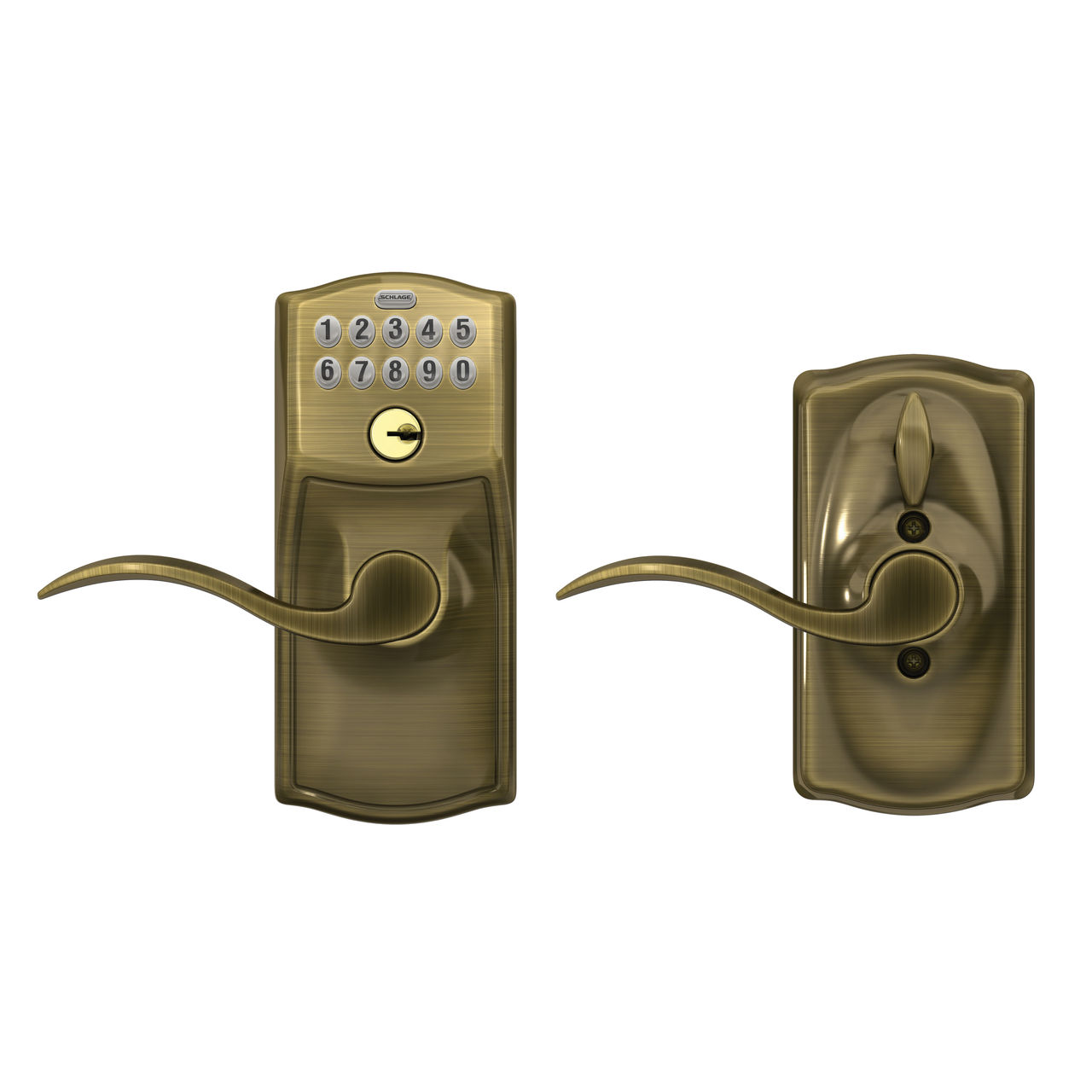 Keypad Lever and Accent Lever with Flex Lock