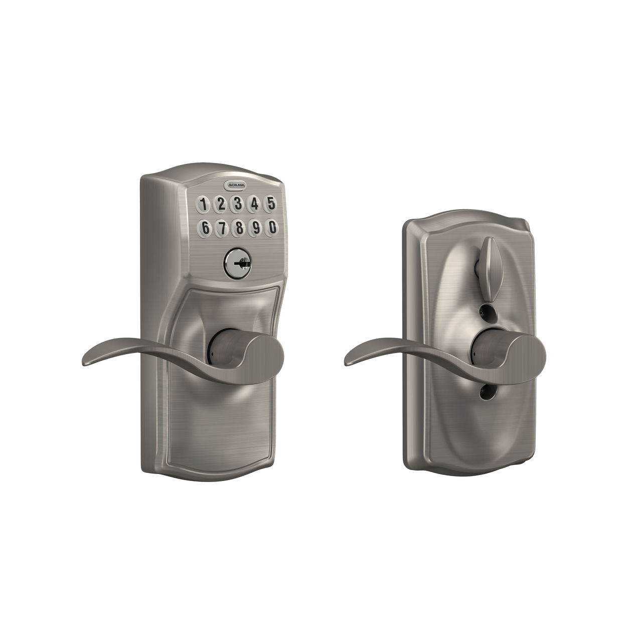Keypad Lever and Accent Lever with Flex Lock