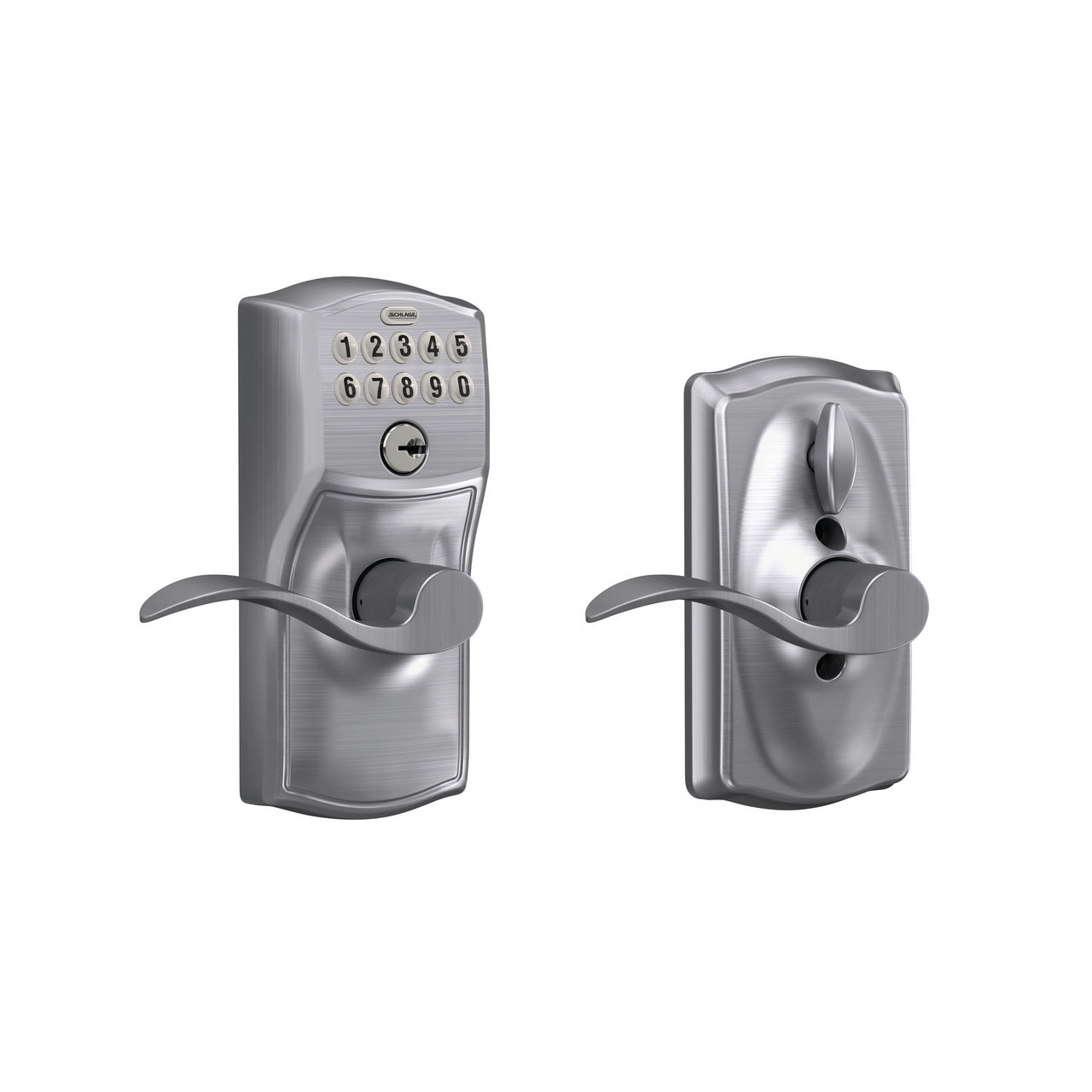 Keypad Lever and Accent Lever with Flex Lock