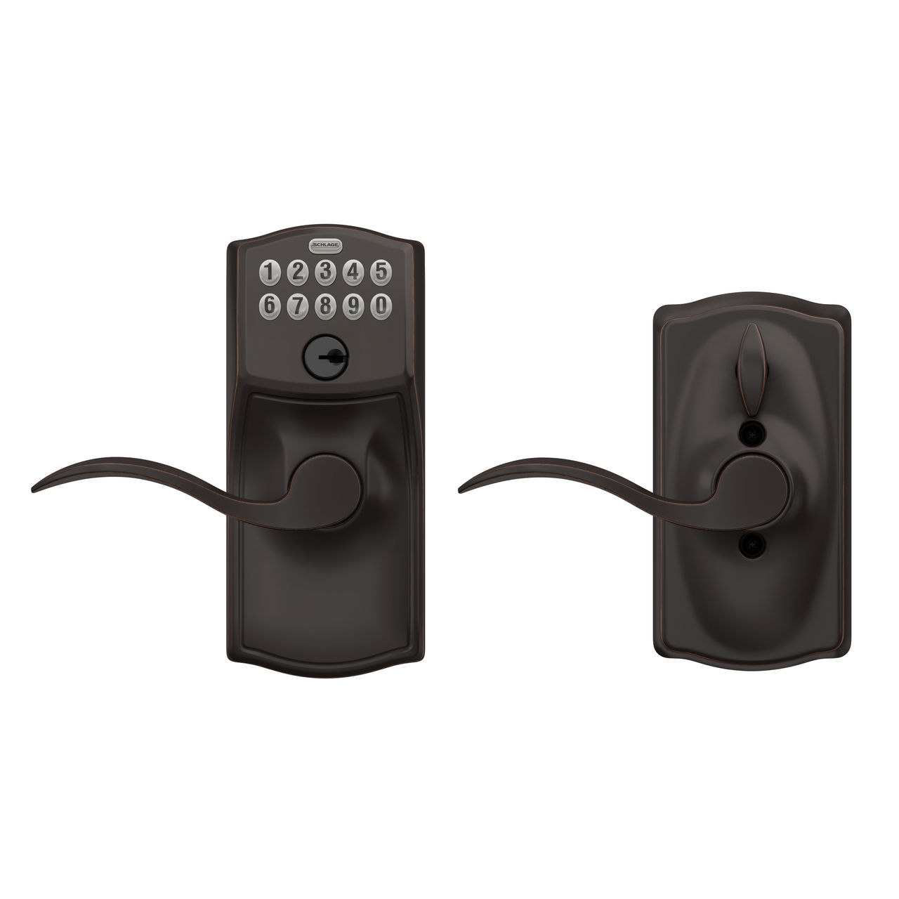 Keypad Lever and Accent Lever with Flex Lock