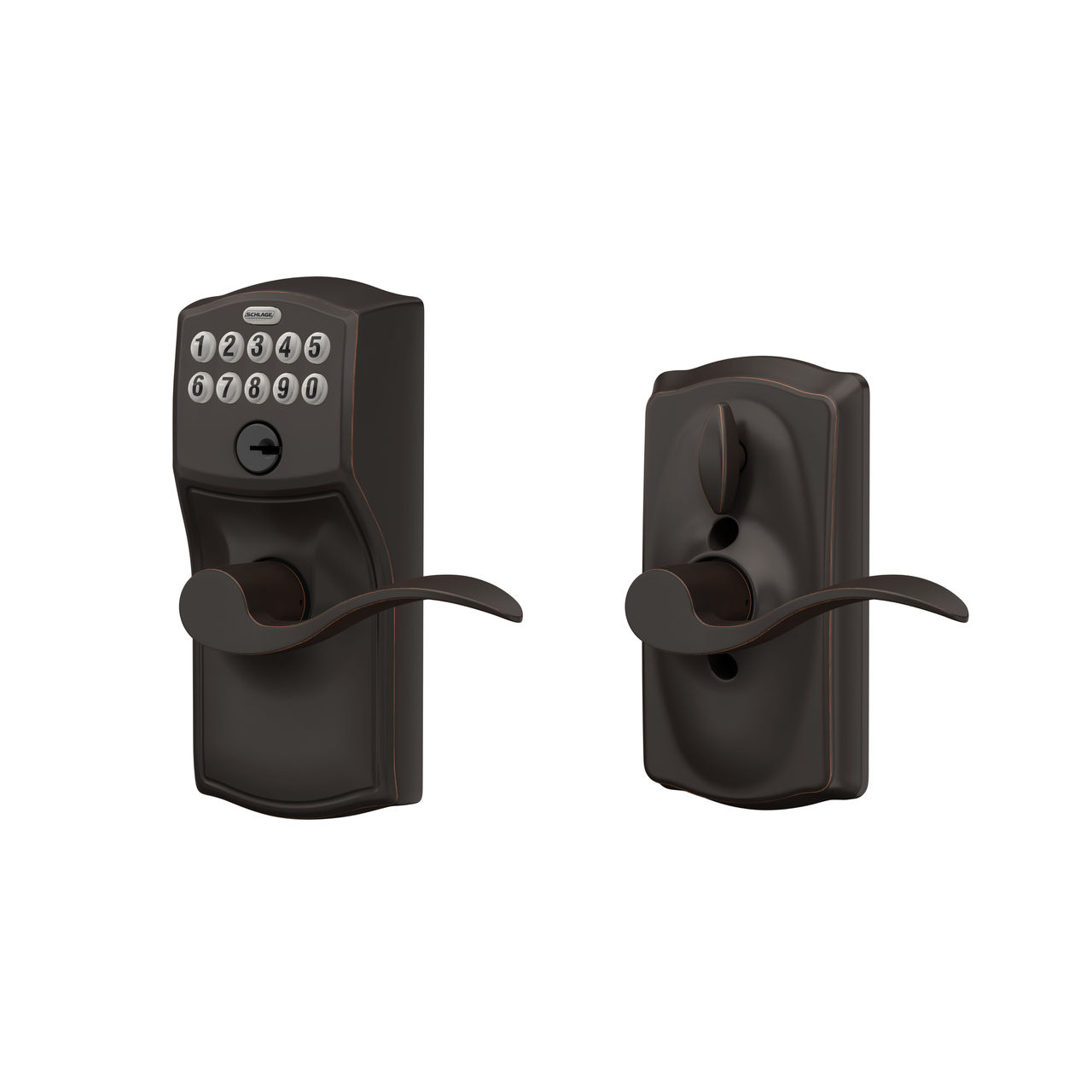 Keypad Lever and Accent Lever with Flex Lock