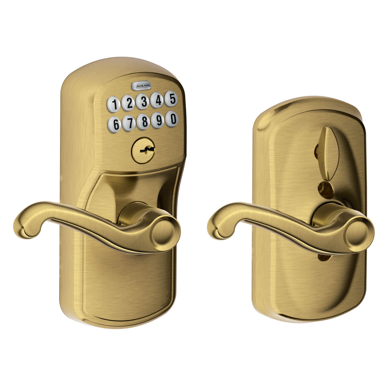 Keypad Lever and Flair Lever with Flex Lock