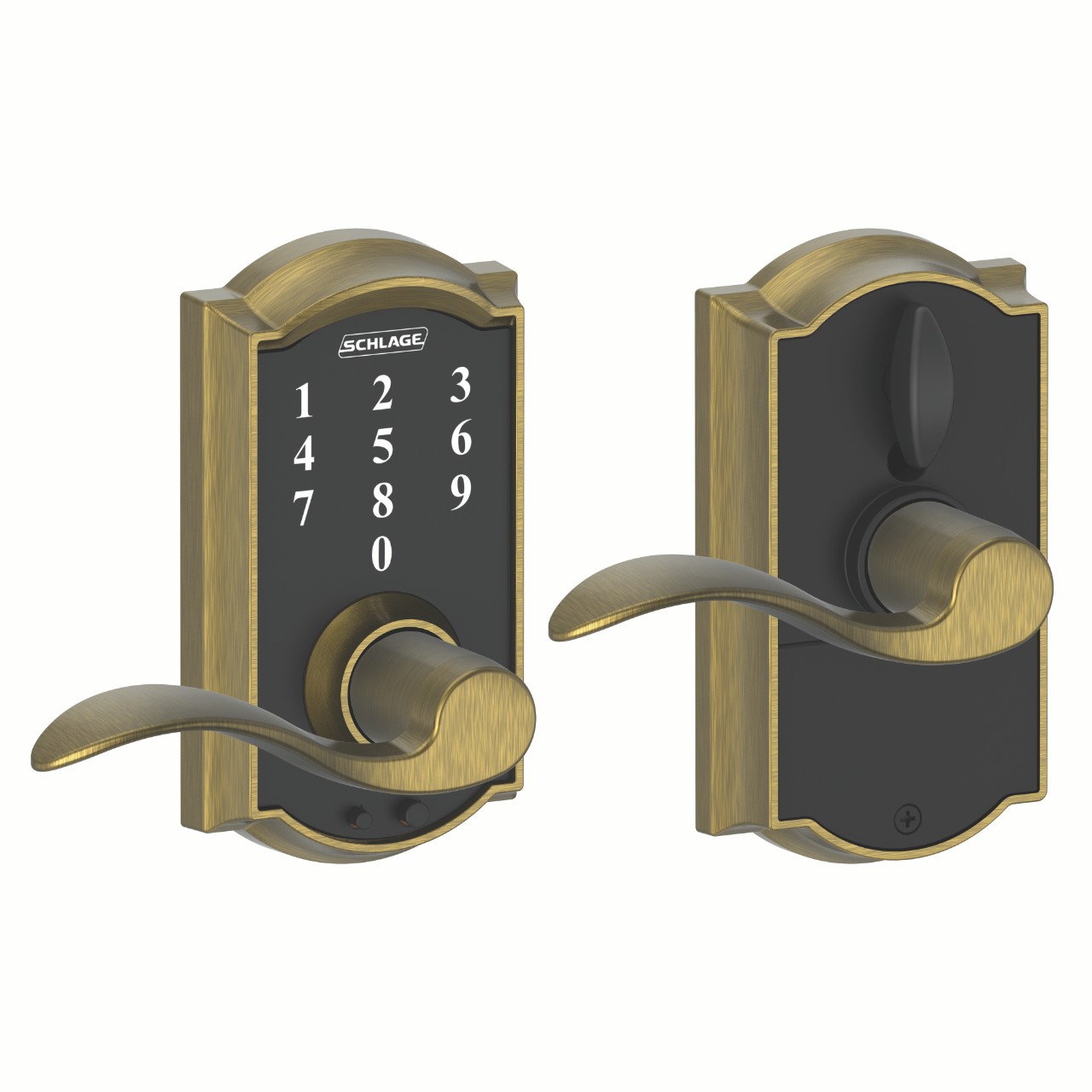 Schlage Touch™ Keyless Touchscreen Lever with Accent Lever