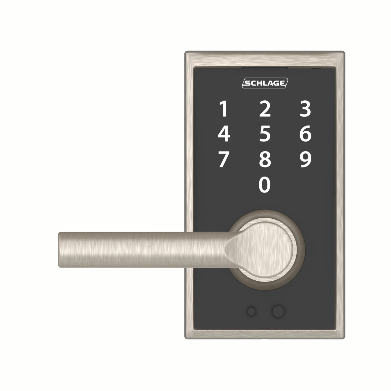 Schlage Touch™ Keyless Touchscreen Lever with Century trim and Broadway