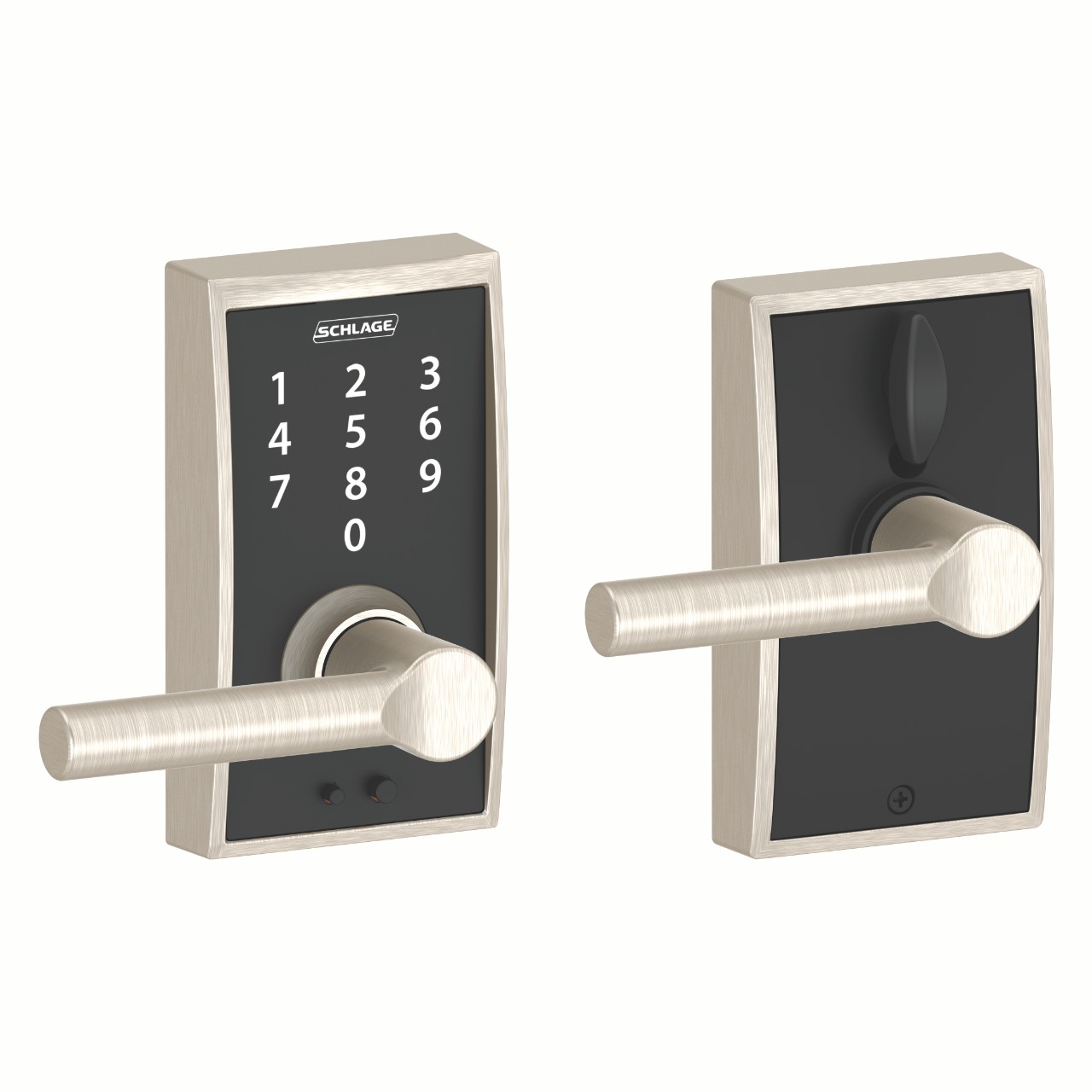 Schlage Touch™ Keyless Touchscreen Lever with Broadway Lever