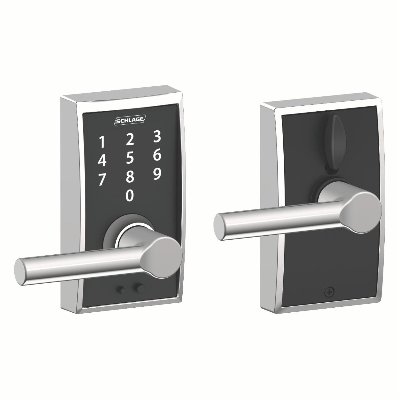Schlage Touch™ Keyless Touchscreen Lever with Broadway Lever