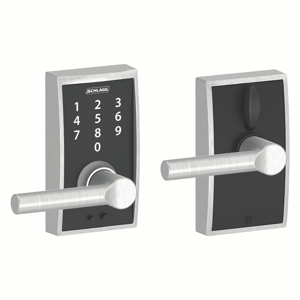 Schlage Touch™ Keyless Touchscreen Lever with Broadway Lever