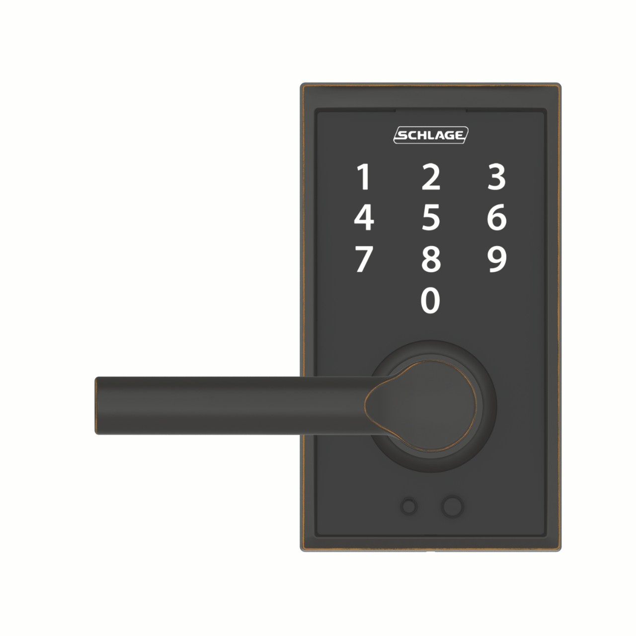 Schlage Touch™ Keyless Touchscreen Lever with Broadway Lever
