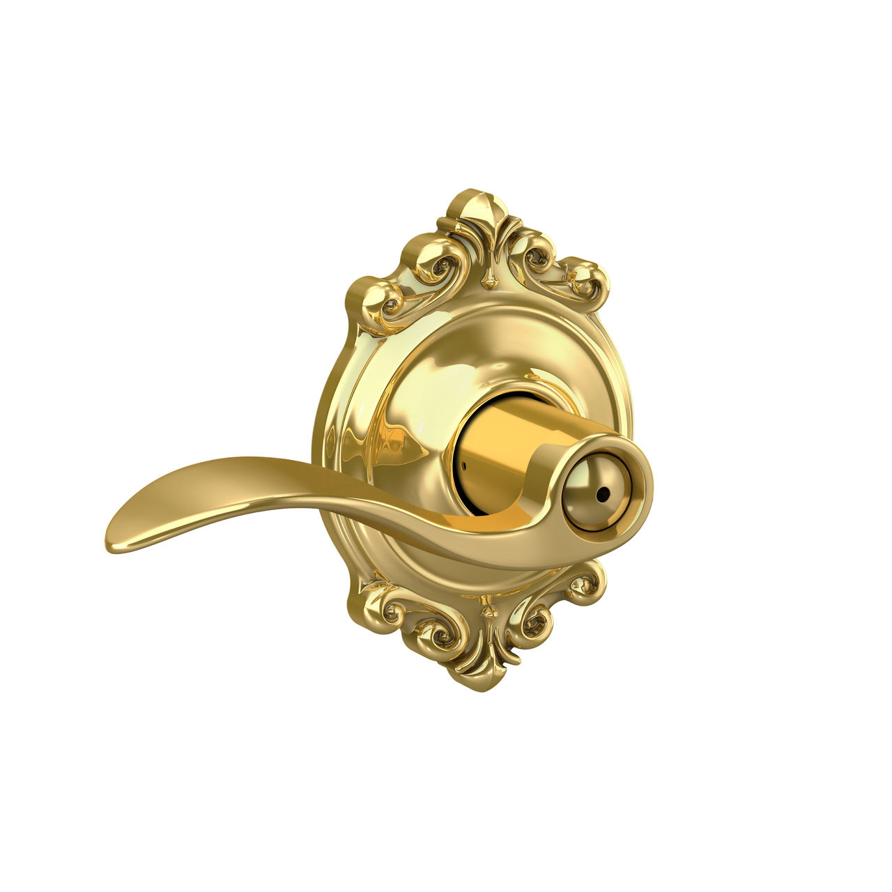 Accent Lever Bed & Bath Lock