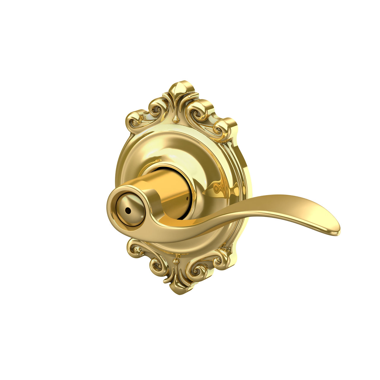 Accent Lever Bed & Bath Lock