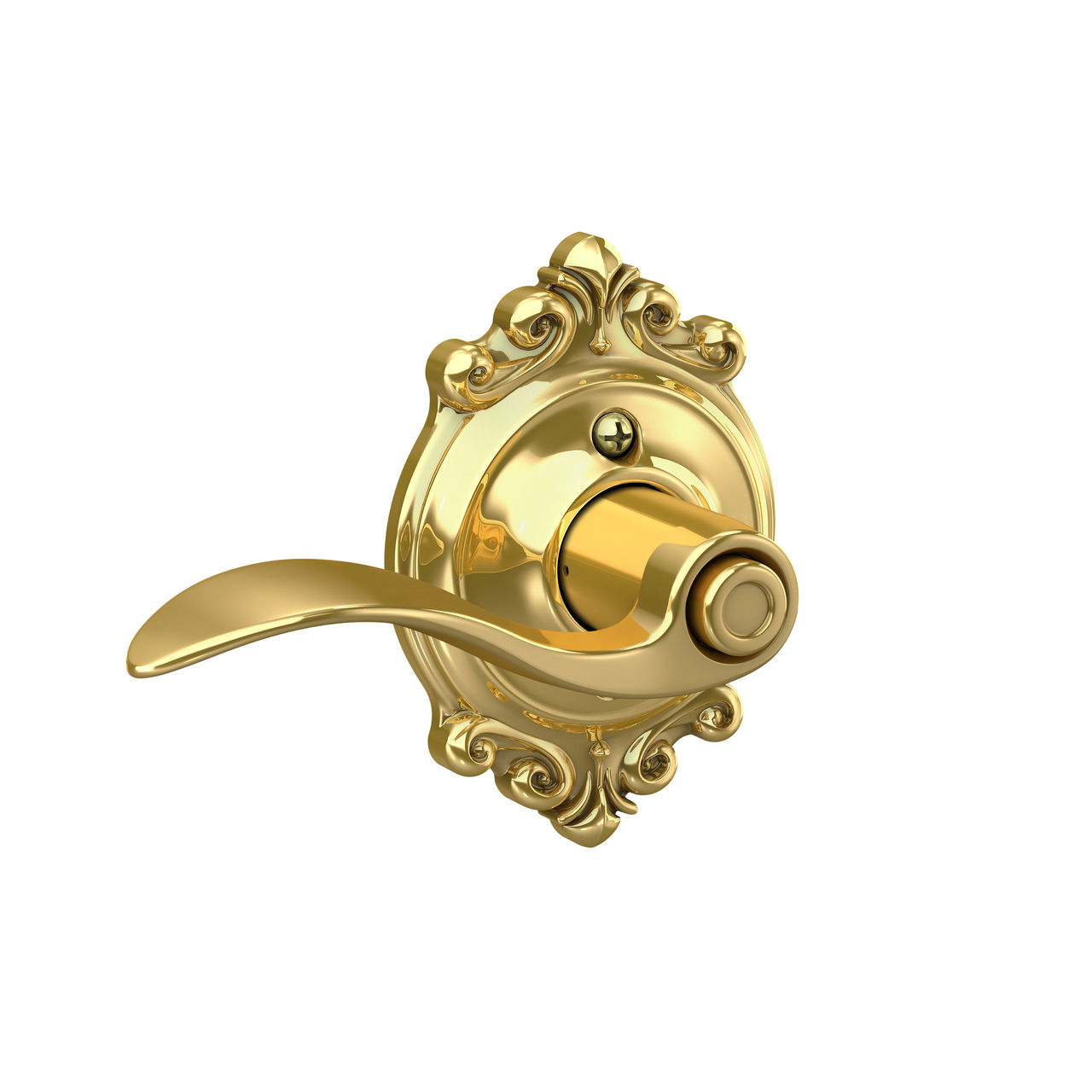 Accent Lever Bed & Bath Lock