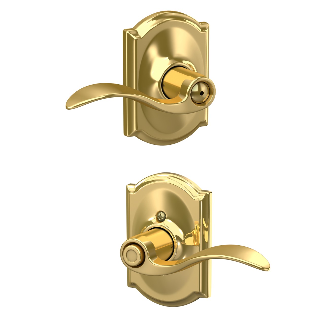 Accent Lever Bed & Bath Lock