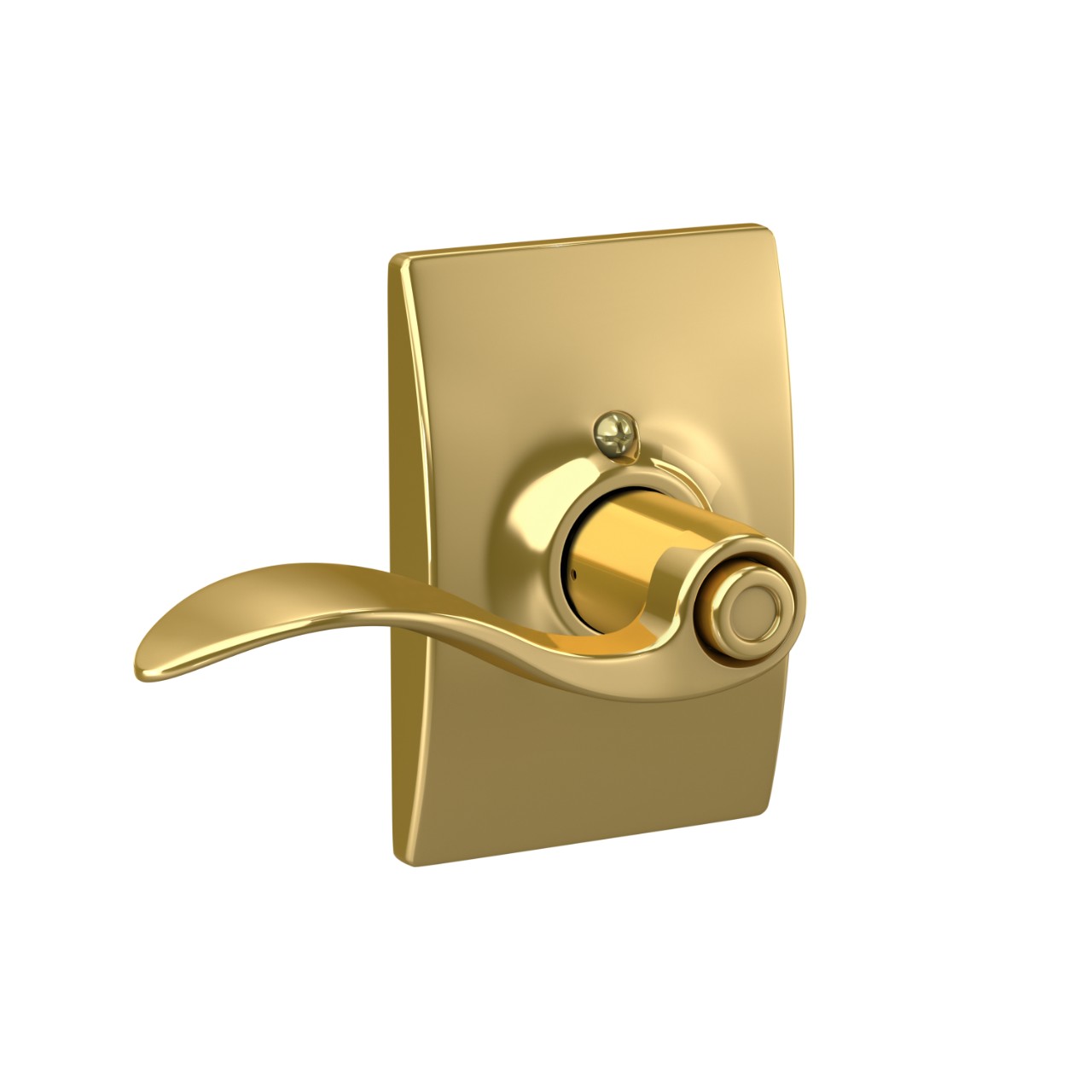 Accent Lever Bed & Bath Lock