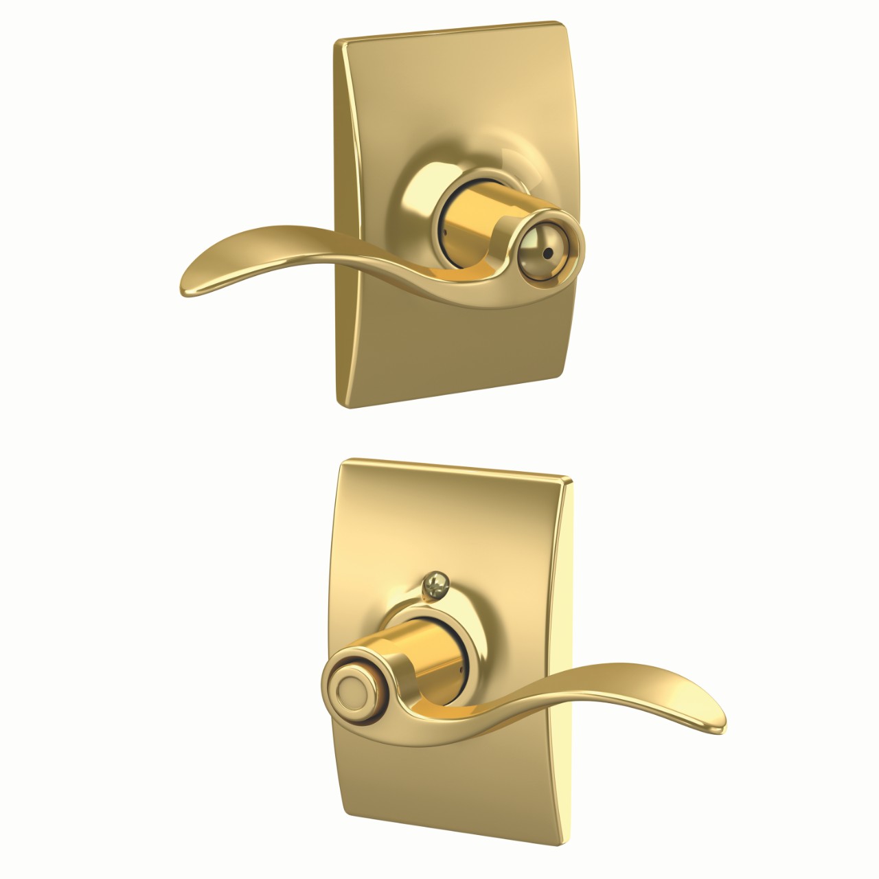 Accent Lever Bed & Bath Lock