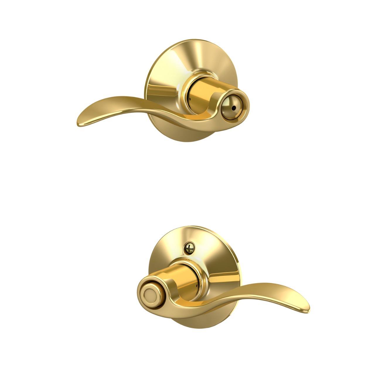 Accent Lever Bed & Bath Lock