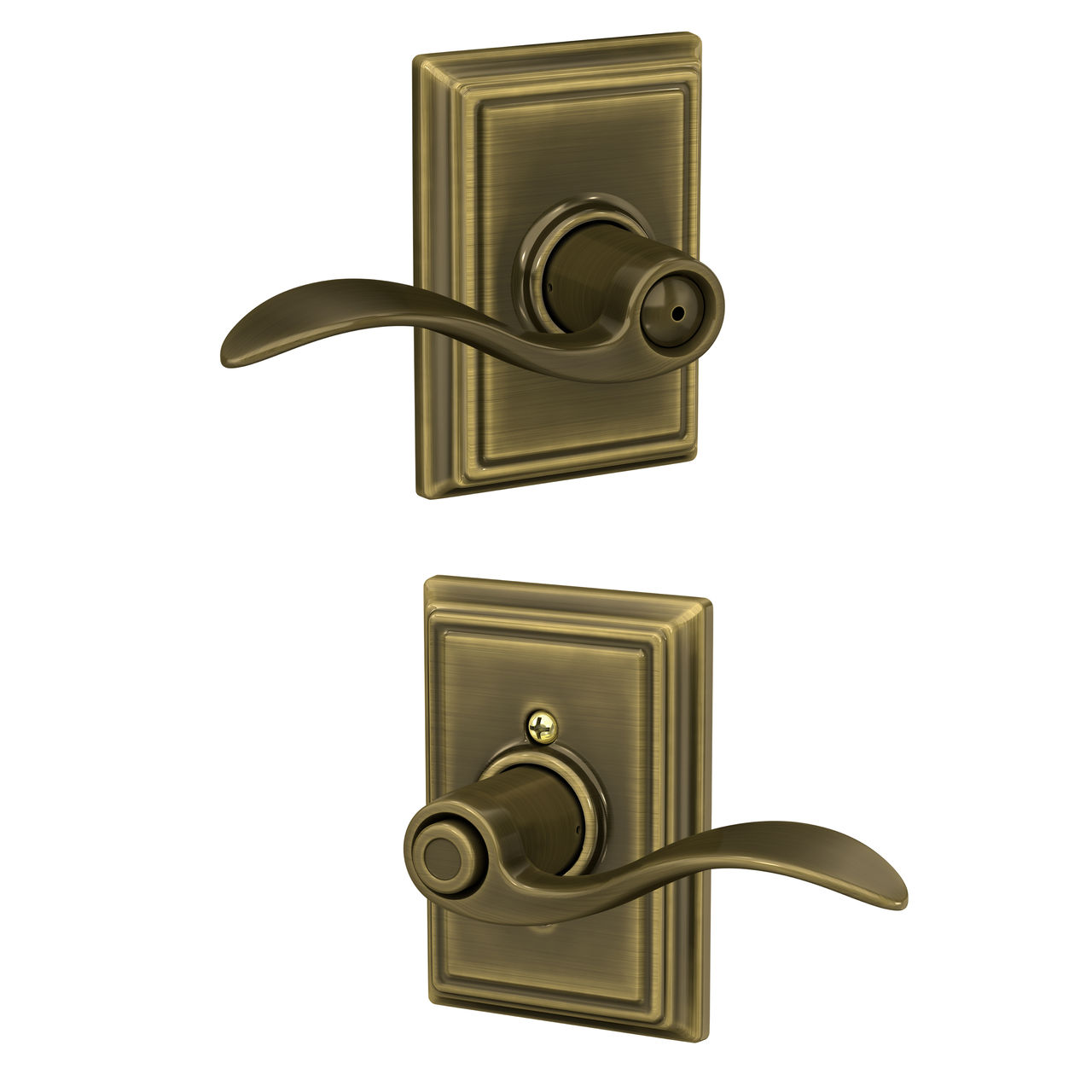 Accent Lever Bed & Bath Lock