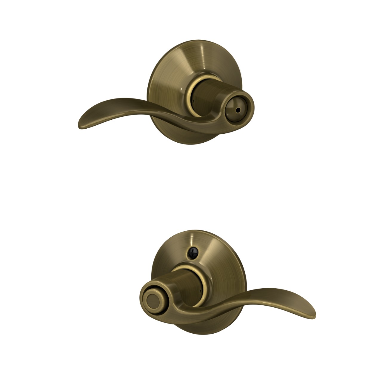 Accent Lever Bed & Bath Lock
