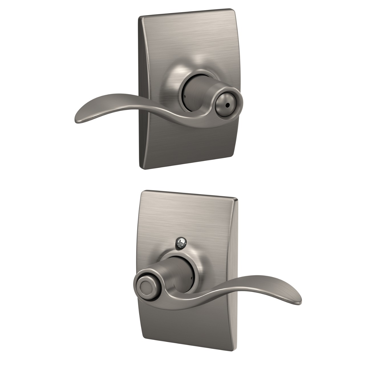 Accent Lever Bed & Bath Lock