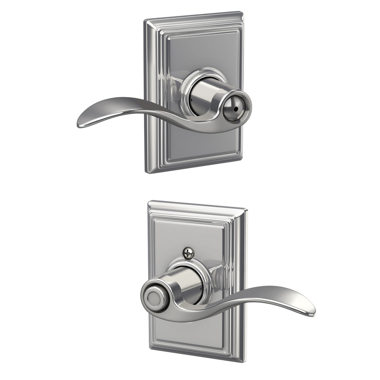 Accent Lever Bed & Bath Lock